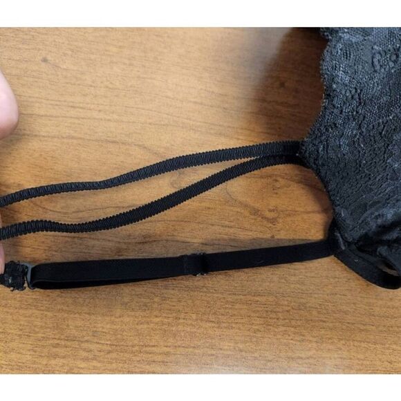 PINK SET OF 2 32DD bras. 1- Wear Everywhere underwire Bra; black and gry space d - Picture 12 of 15